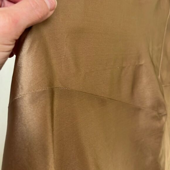 L’AGENCE Serita Maxi V-Neck Bias Dress in Cappuccino Size 16 NWT - Picture 16 of 16